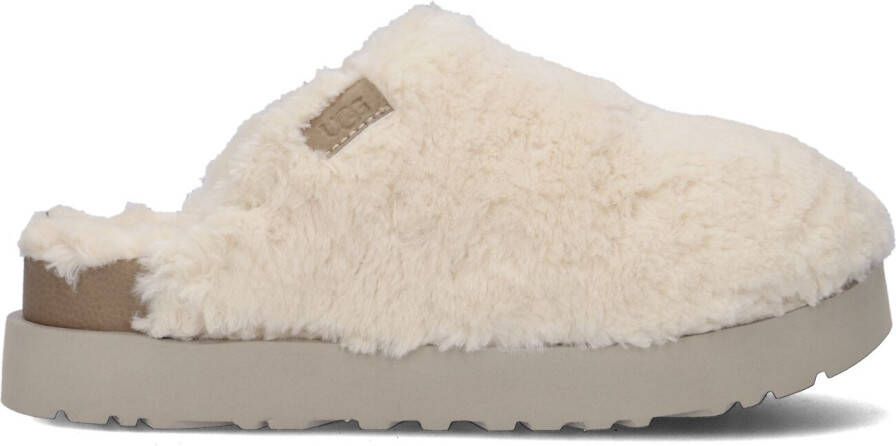 UGG Witte Pantoffels W Fuzz Sugar Slide