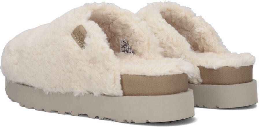 UGG Witte Pantoffels W Fuzz Sugar Slide