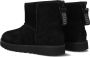 UGG Vachtlaarzen Dames W Classic Mini Logo Zip Maat: 36 Materiaal: Suède Kleur: Zwart - Thumbnail 5