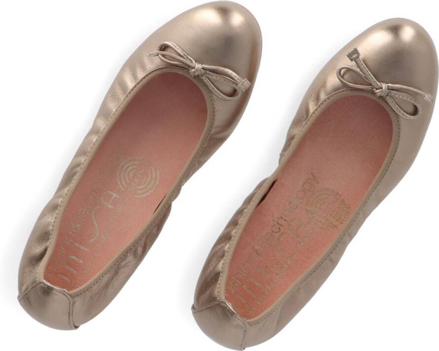 Unisa Bronzen Metallic Ballerina Schoenen Brown Dames - Foto 4