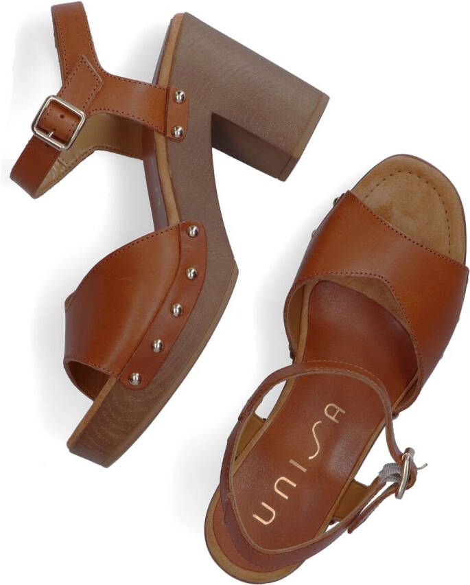 Unisa Cognac Sandalen Taco