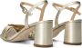 Unisa Gouden Slingback Sandalen Medway Stijl Yellow Dames - Thumbnail 4