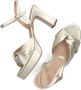 Unisa Onoa sandalette van leer met metallic finish - Thumbnail 10