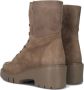 Bruin Tinten Jefis Veterboots Laarzen Met Veters Dames Taupe - Thumbnail 3