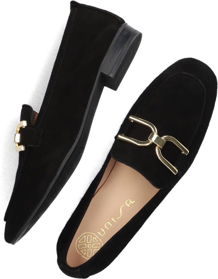 UNISA Zwarte Loafers Baxter