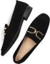 Unisa Zwarte Suède Loafer met Gouden Accent Black Dames - Thumbnail 7