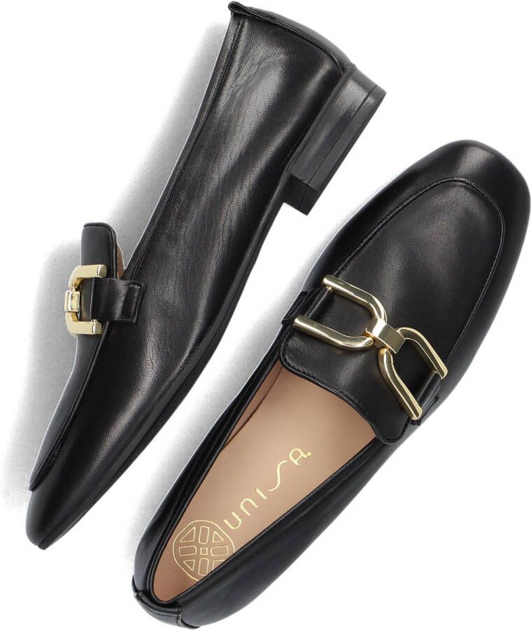 UNISA Zwarte Loafers Baxter