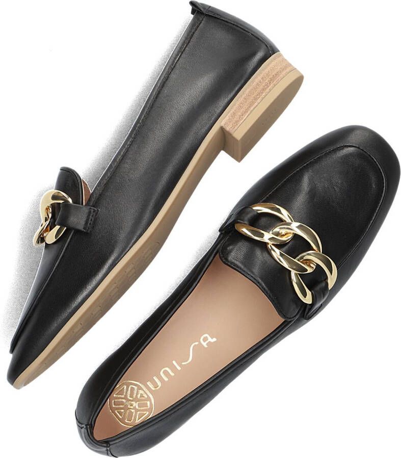 UNISA Zwarte Loafers Buyo