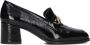 Unisa Megan Loafers Instappers Dames Zwart - Thumbnail 5