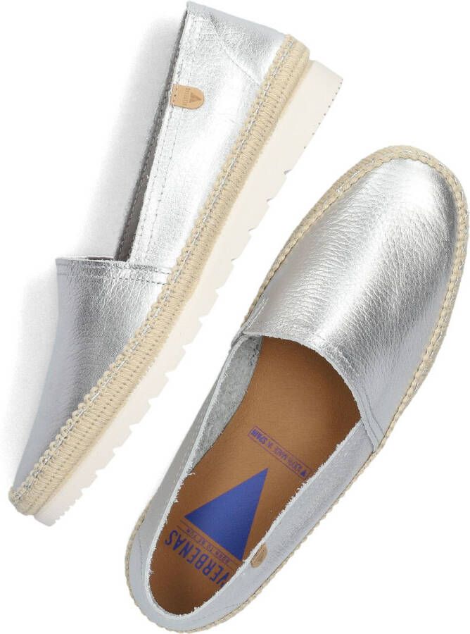 VERBENAS Zilveren Espadrilles Noa