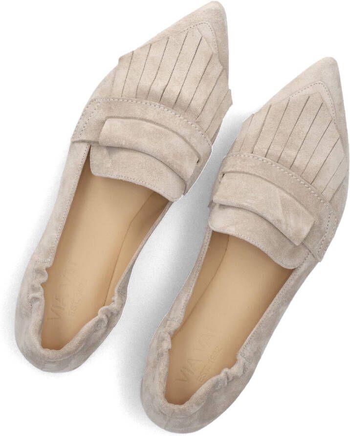 VIA VAI Beige Loafers Lola Oakley