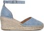 VIA VAI Flora Braid Espadrilles Zomer Schoenen Dames Blauw - Thumbnail 4