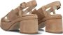 VIA VAI Elia Paisley | suède sandalen Beige Suede Sandalen met hak Dames - Thumbnail 7