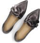 Via Vai Gescheurde leren loafers met strik Black Dames - Thumbnail 6