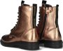 Vingino Julia Veterboots Laarzen Met Veters Meisjes Goud - Thumbnail 5