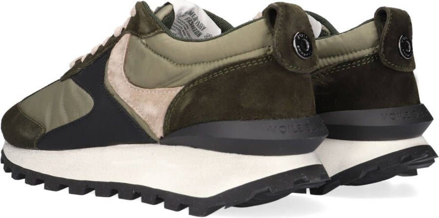 Voile Blanche Groene Lage Sneakers Qwark Man