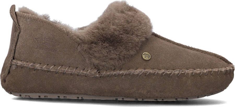 Warmbat Taupe Pantoffels Barrine