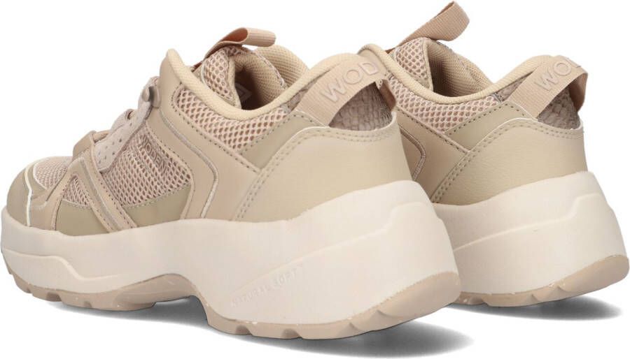 Woden Beige Lage Sneakers Sif Reflective