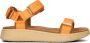 Woden Stijlvolle en Comfortabele Line Sandaal met Verstelbare Bandjes Oranje Dames - Thumbnail 7