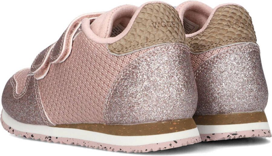 Woden Roze Lage Sneakers Ydun Glitter Ii Kids