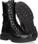 Wysh Dixie Veterboots Laarzen Met Veters Meisjes Zwart - Thumbnail 4