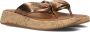 FITFLOP Teenslippers Dames Hn3 Maat: 36 Materiaal: Leer Kleur: Brons - Thumbnail 1