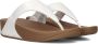 FitFlop Lulu Leather Toepost slippers voor Vrouwen Wit - Thumbnail 11