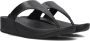 FitFlop Lulu Leather Toepost slippers voor Vrouwen Wit - Thumbnail 1