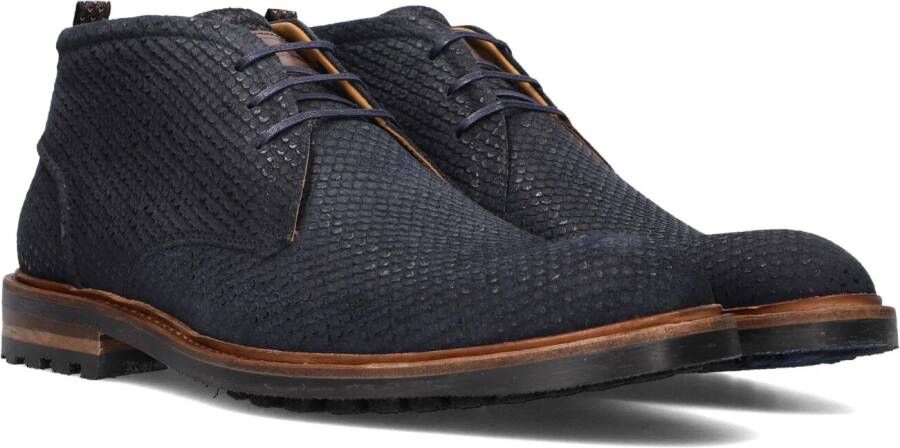 FLORIS VAN BOMMEL Veterschoenen Heren Sfm-50085 Maat: 45⅓ Materiaal: Suède Kleur: Blauw