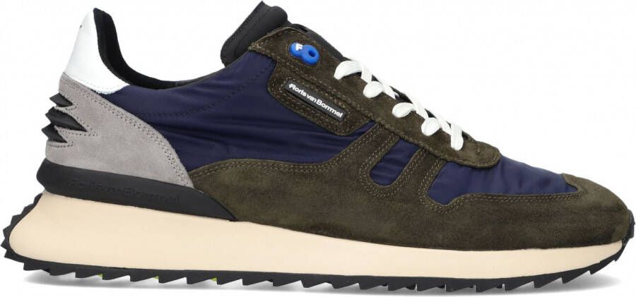 Floris van Bommel Sneakers Heren Lage sneakers Herenschoenen Suède 16465 Blauw combi