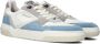 Floris van Floris van Bommel van Floris van Bommel Sneakers Heren Lage sneakers Herenschoenen Leer SFM-10201 Wit blauw - Thumbnail 1