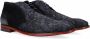 Floris van Bommel Dressed nubuck veterschoenen blauw - Thumbnail 4