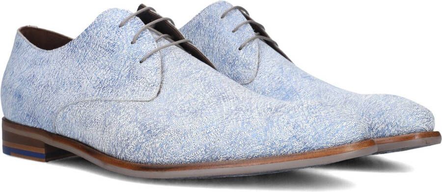 FLORIS VAN BOMMEL Nette Schoenen Heren Sfm-30336 Maat: 45⅓ Materiaal: Leer Kleur: Blauw