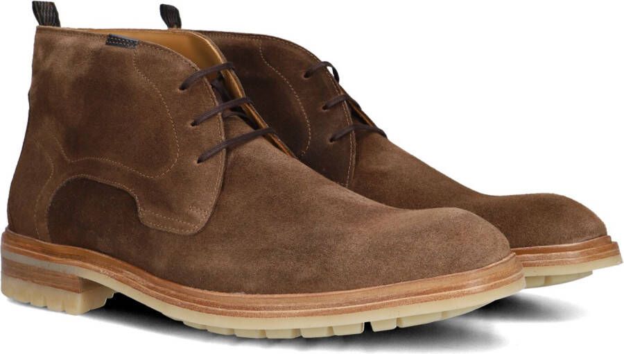 FLORIS VAN BOMMEL Veterschoenen Heren Sfm-50147 Maat: 48 Materiaal: Suède Kleur: Cognac