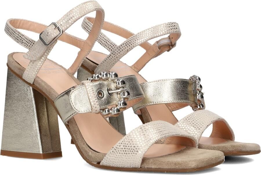 FLORIS VAN BOMMEL Sandalen met Hak Dames Sfw-90082 Tahli Maat: 37 Kleur: Goud