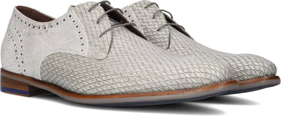 FLORIS VAN BOMMEL Nette Schoenen Heren Sfm-30361 De Stapper Maat: 42 Materiaal: Leer Kleur: Grijs