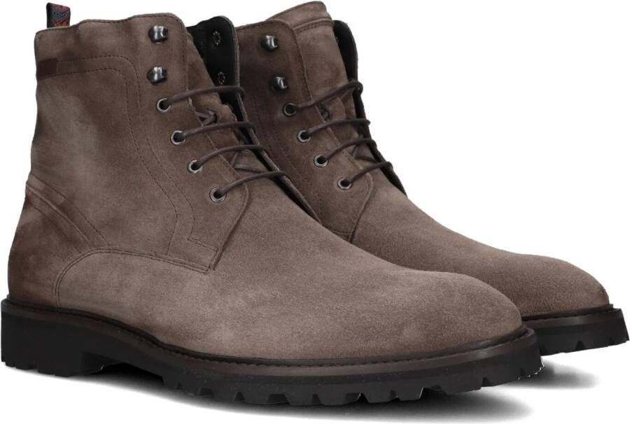 FLORIS VAN BOMMEL Veterboots Heren Sfm-80033 Maat: 46⅔ Materiaal: Leer Kleur: Taupe