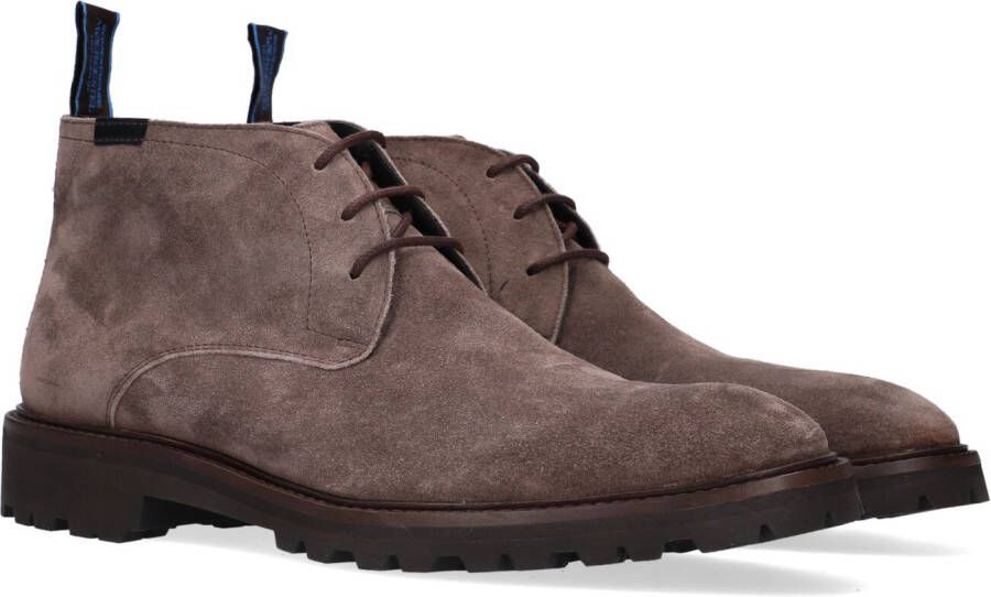 Floris van Bommel Veterschoenen Taupe 398231 Heren Suède