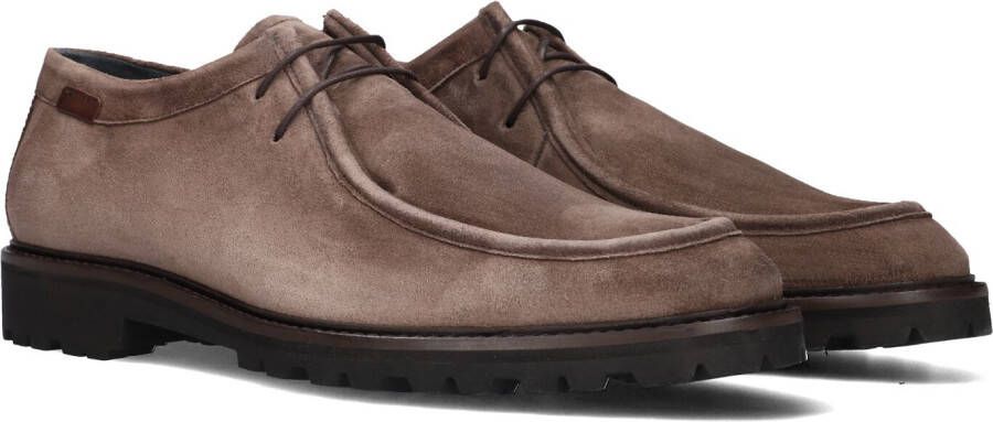 FLORIS VAN BOMMEL Taupe Veterschoenen Sfm-40015