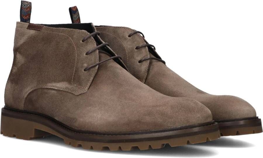 Floris van Floris van Bommel van Floris van Bommel Veterboots Heren Boots Laarzen Herenschoenen Suède SFM-50085 Taupe