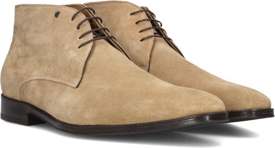 Floris van Floris van Bommel Veterboots Heren Boots Laarzen Herenschoenen Suède SBM-50029 Beige