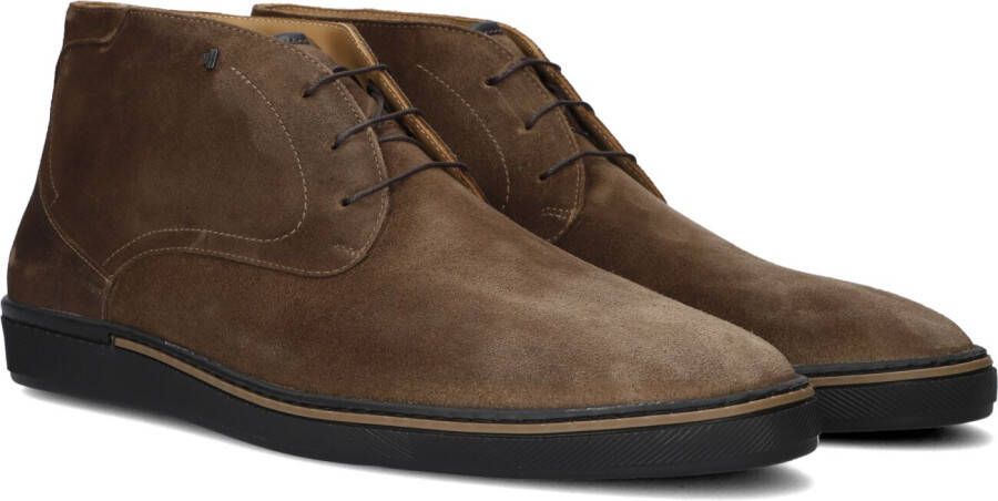 VAN BOMMEL Veterschoenen Heren Sbm-50036 Maat: 45 Materiaal: Suède Kleur: Cognac