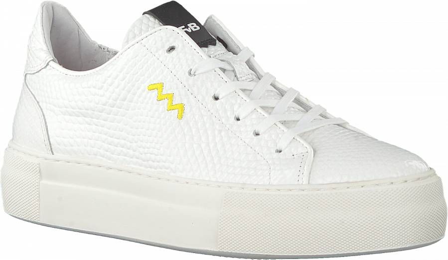 Riskant boog geweer Floris van Bommel 85297 Dames White G-Wijdte Sneakers lage-sneakers -  Schoenen.nl