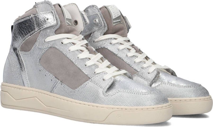 Floris van bommel 10077 Iggi Wedge 01-00 Silver G-Wijdte Sneakers hoge-sneakers