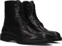 FLORIS VAN BOMMEL Veterboots Dames Selsi 02.00 Maat: 40 5 Materiaal: Leer Kleur: Zwart - Thumbnail 1