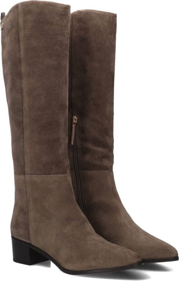 FRED DE LA BRETONIERE Hoge Laarzen Dames Frolly Slob Maat: 38 Materiaal: Suède Kleur: Taupe