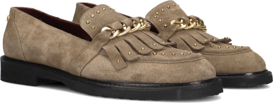 FRED DE LA BRETONIERE Loafers Dames Paris Leya Maat: 38 Materiaal: Suède Kleur: Taupe