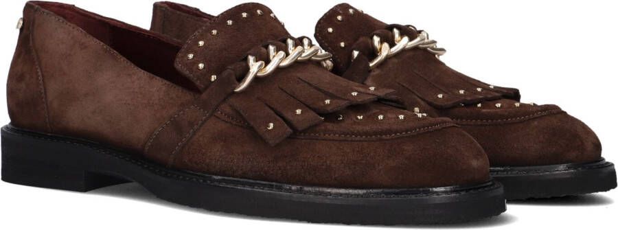 FRED DE LA BRETONIERE Loafers Dames Paris Leya Maat: 39 Materiaal: Suède Kleur: Bruin