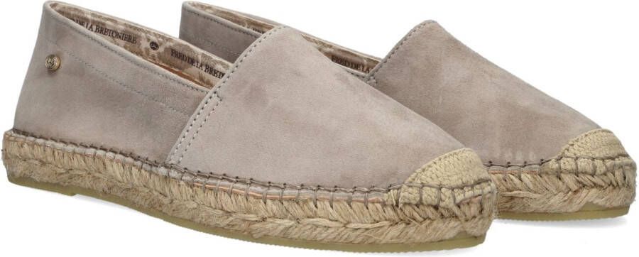 Fred de la Bretoniere Taupe Espadrilles met Jute Zool Beige Dames