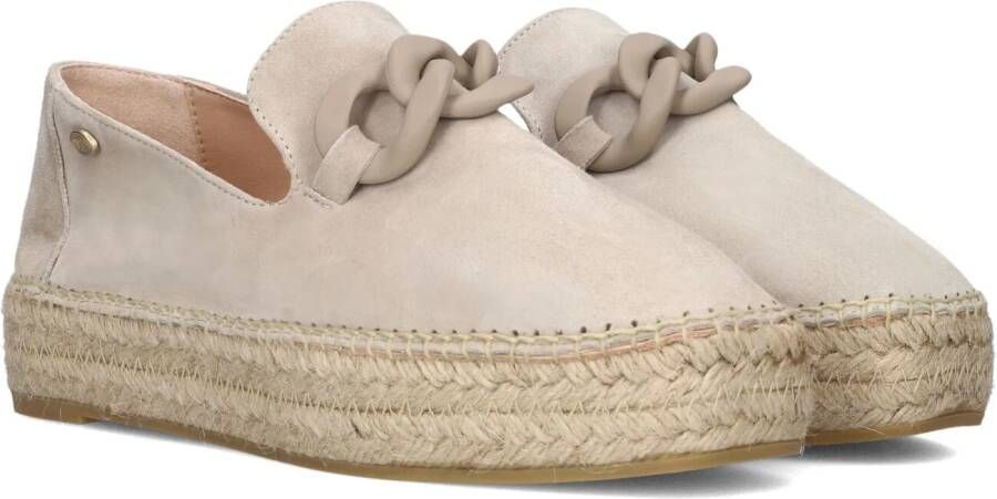 Fred de la Bretoniere June Li suède espadrilles beige